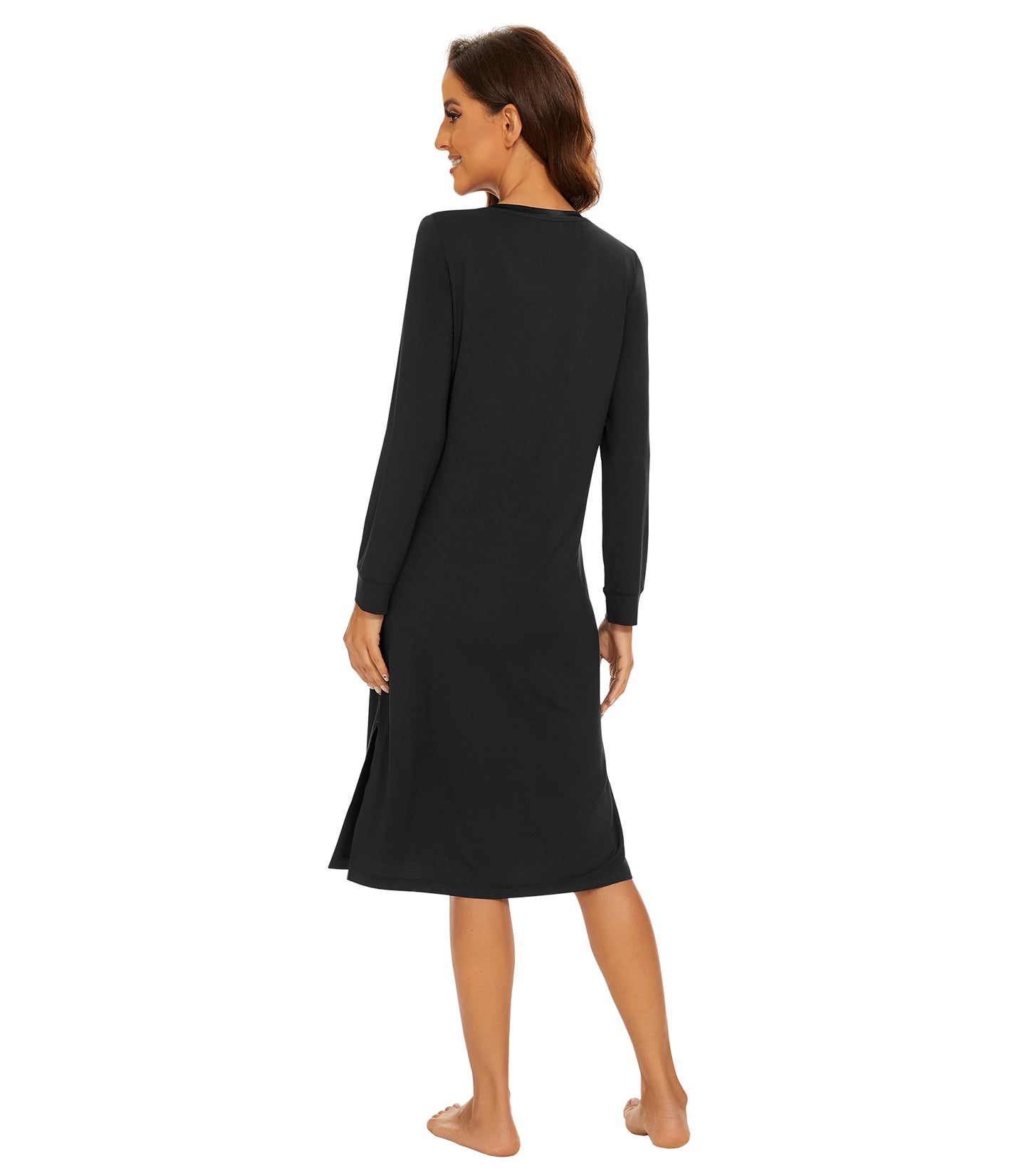 WiWi Bamboo Long Sleeve Nightgown
