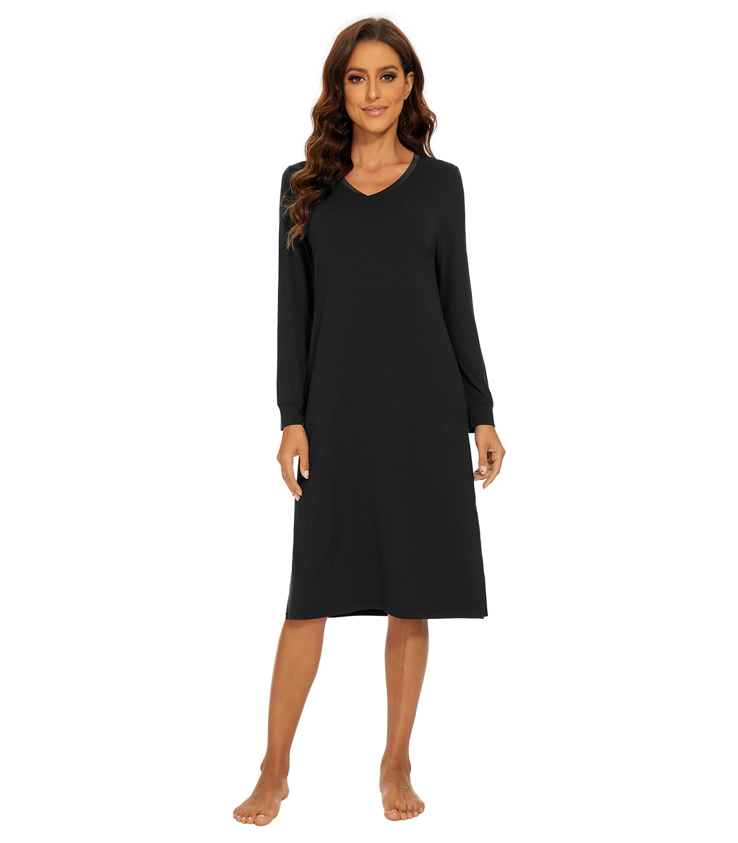 WiWi Bamboo Long Sleeve Nightgown