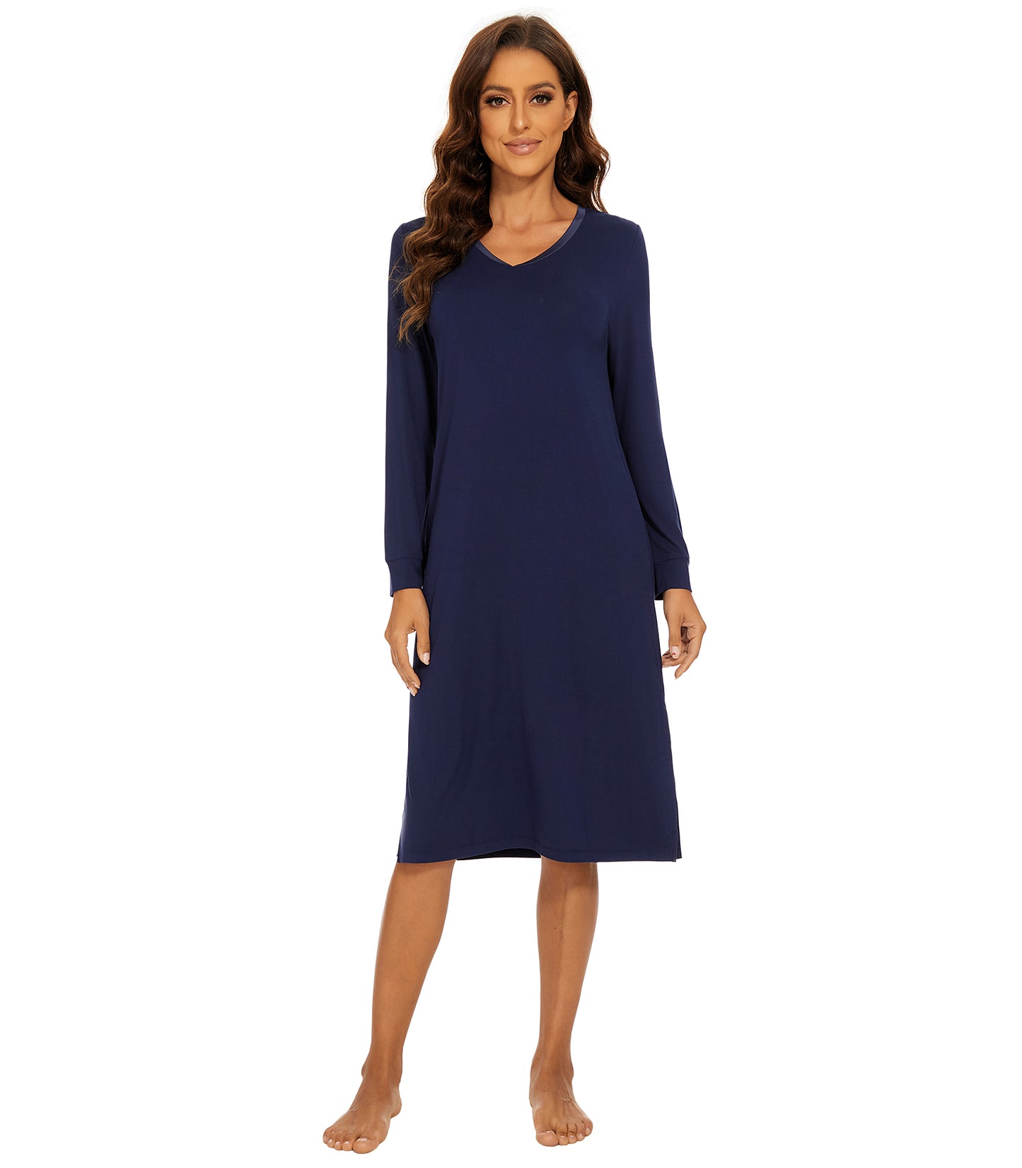 WiWi Bamboo Long Sleeve Nightgown