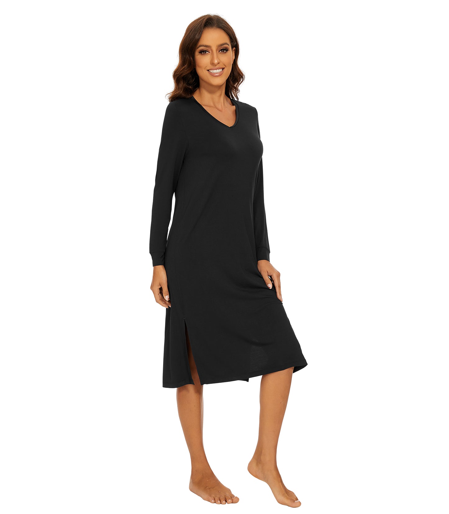 WiWi Bamboo Long Sleeve Nightgown
