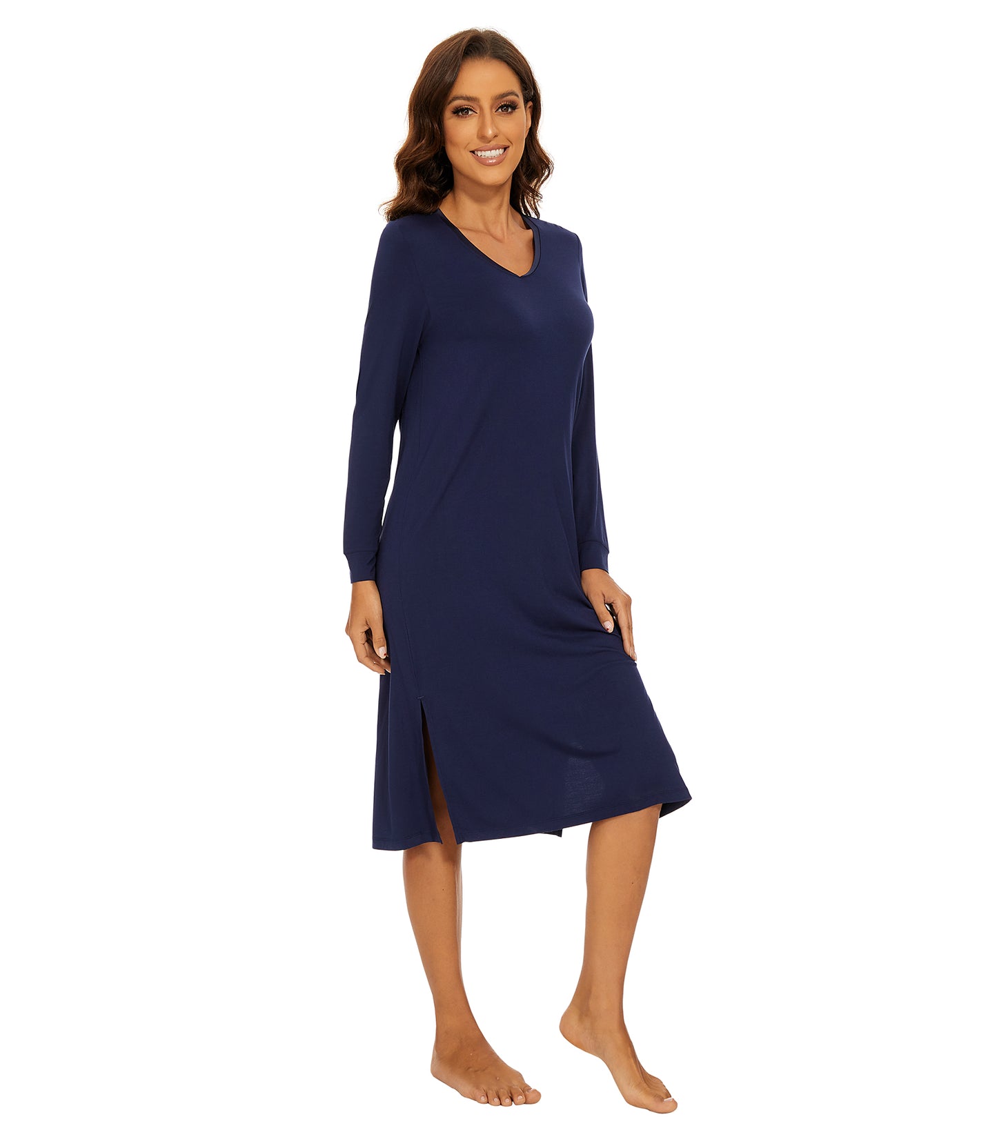 WiWi Bamboo Long Sleeve Nightgown