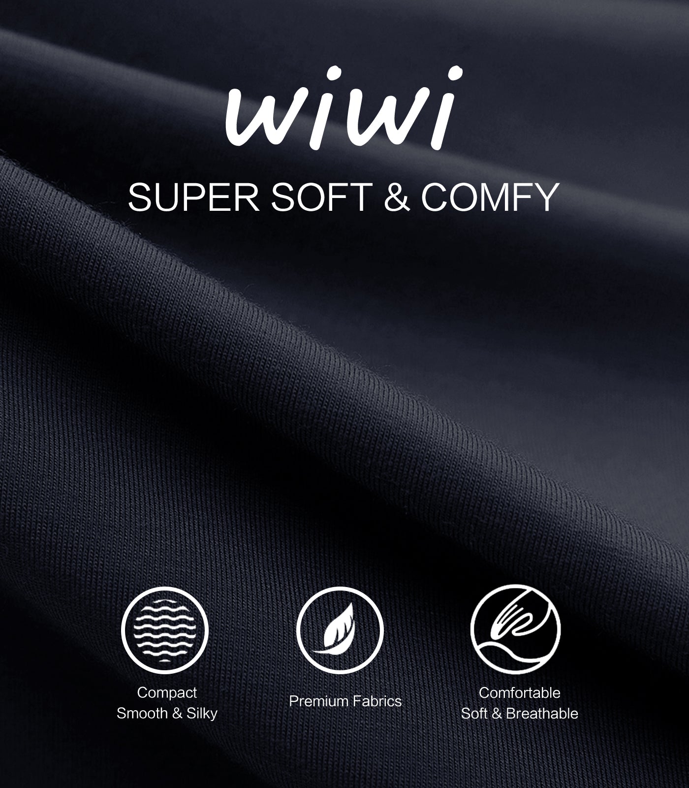 WiWi French Terry Men's Pajama Sets Sweatsuit Long Sleeve Top and Pants with Pockets