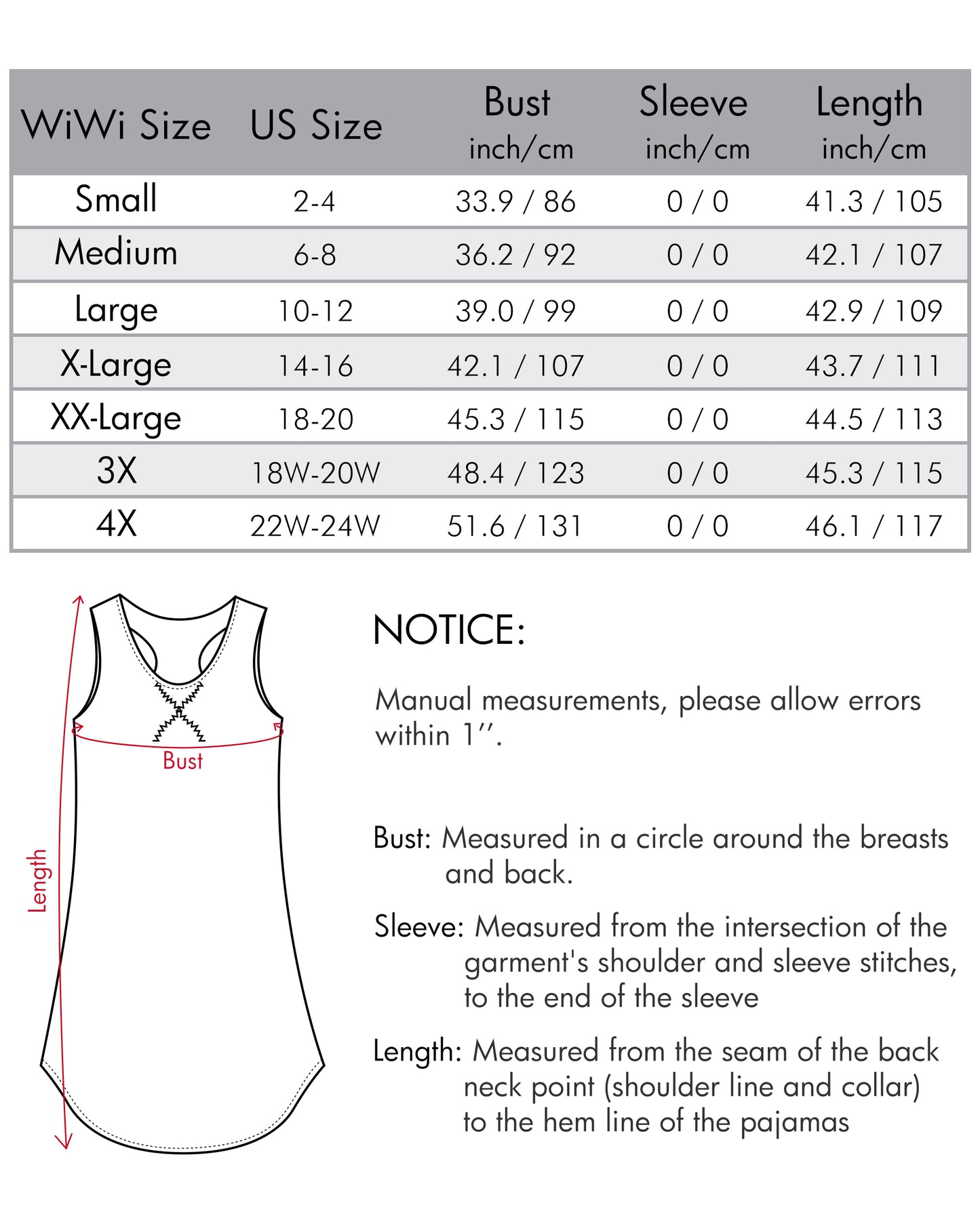 WiWi Soft Bamboo Sleeveless Nightgowns for Women