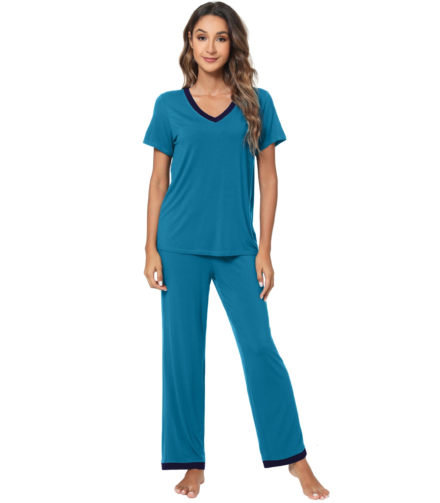 WiWi Bamboo Short Sleeve and Long Pants Pjs