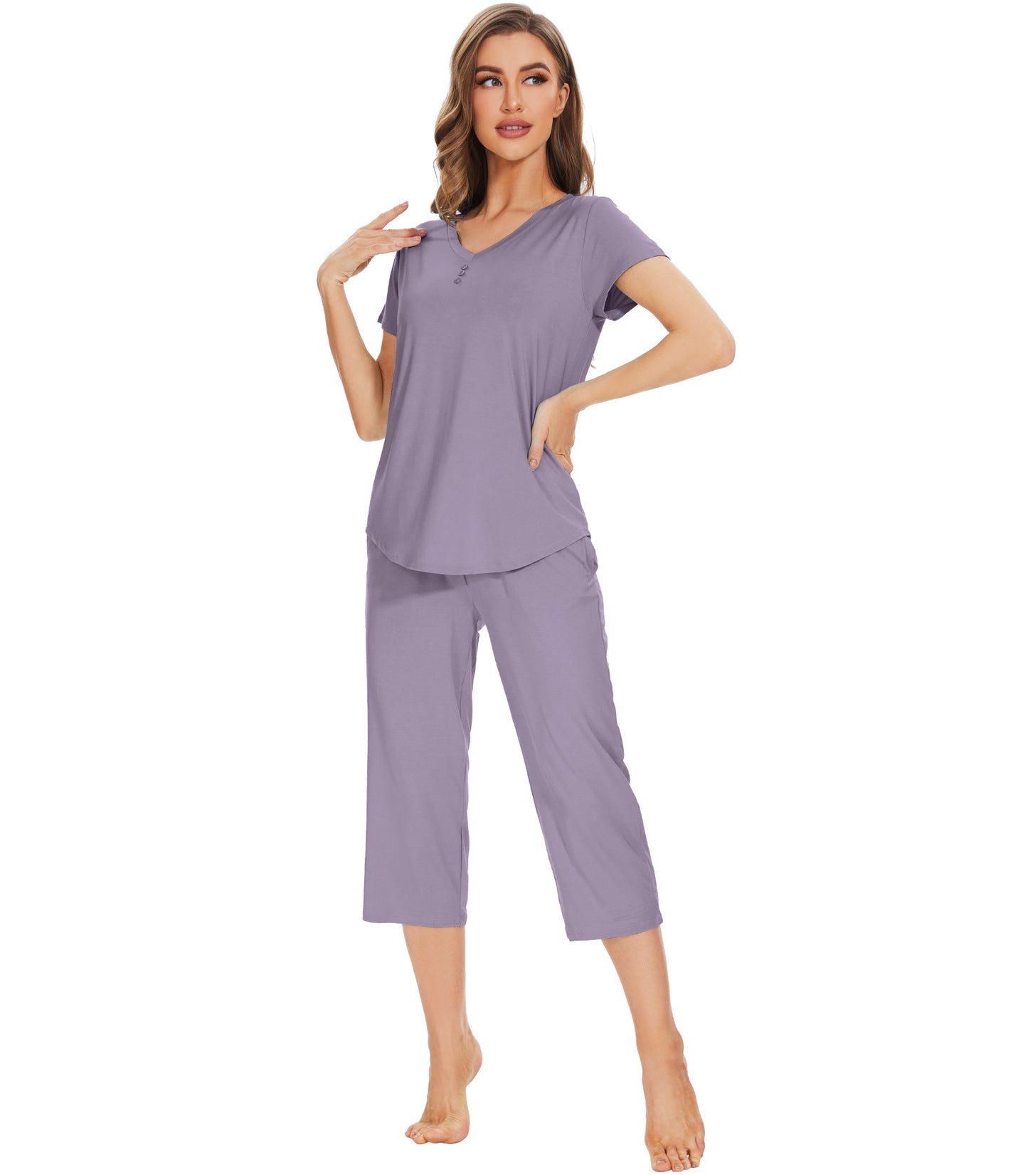 WiWi Women's Bamboo Pajama Set