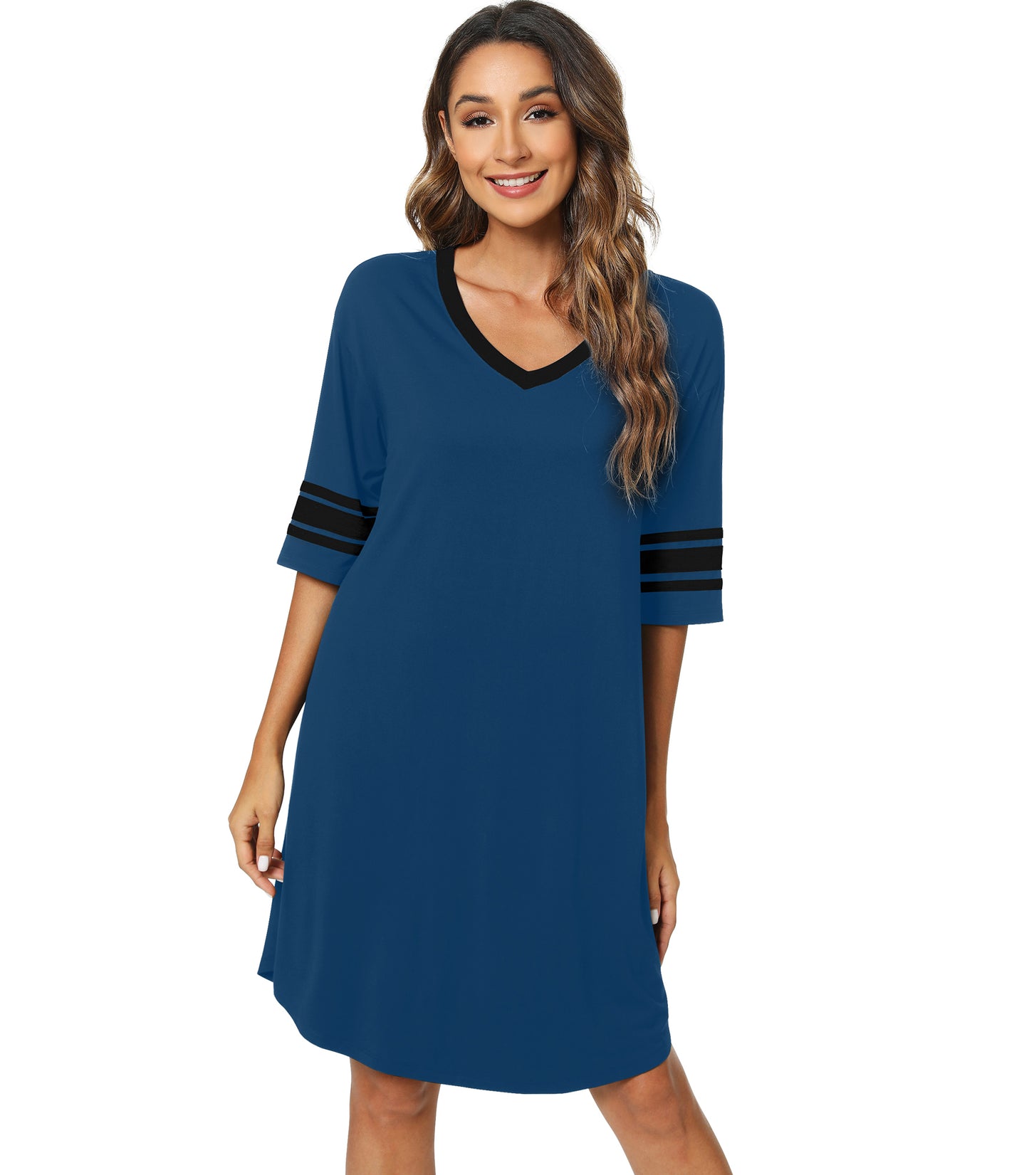 WiWi Bamboo Soft Nightgown Nightshirt