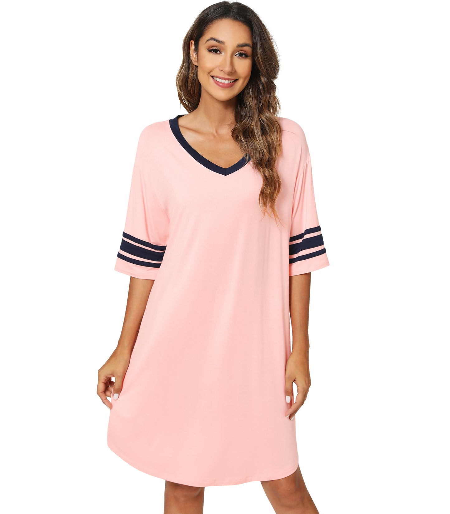 WiWi Bamboo Soft Nightgown Nightshirt