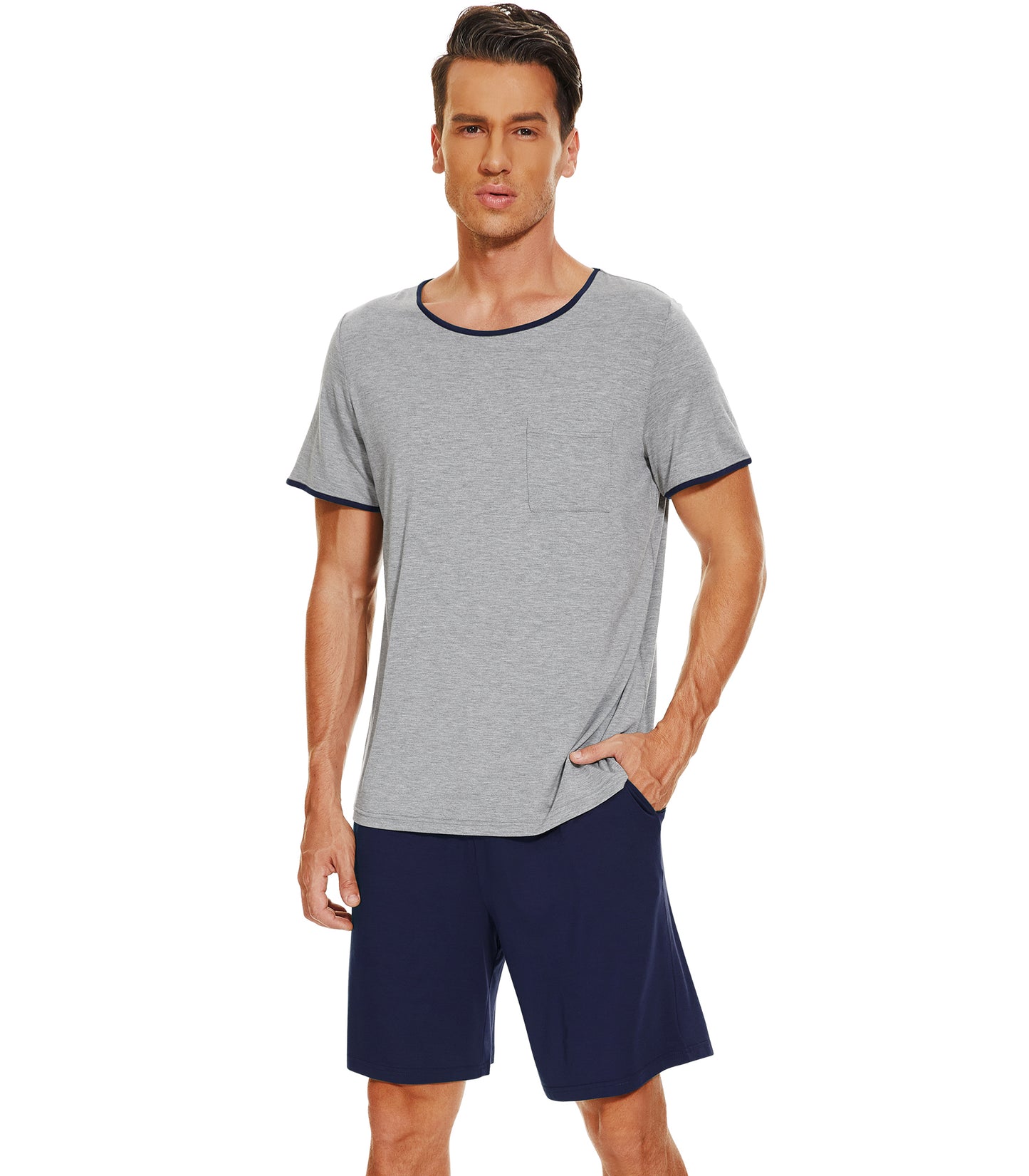 WiWi Men's Bamboo Pajama Set