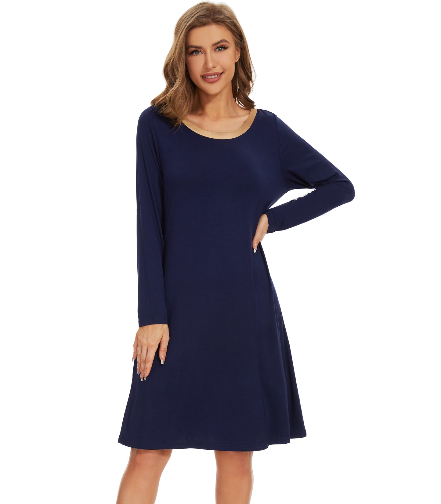 WiWi Bamboo Long Sleeve Nightgown