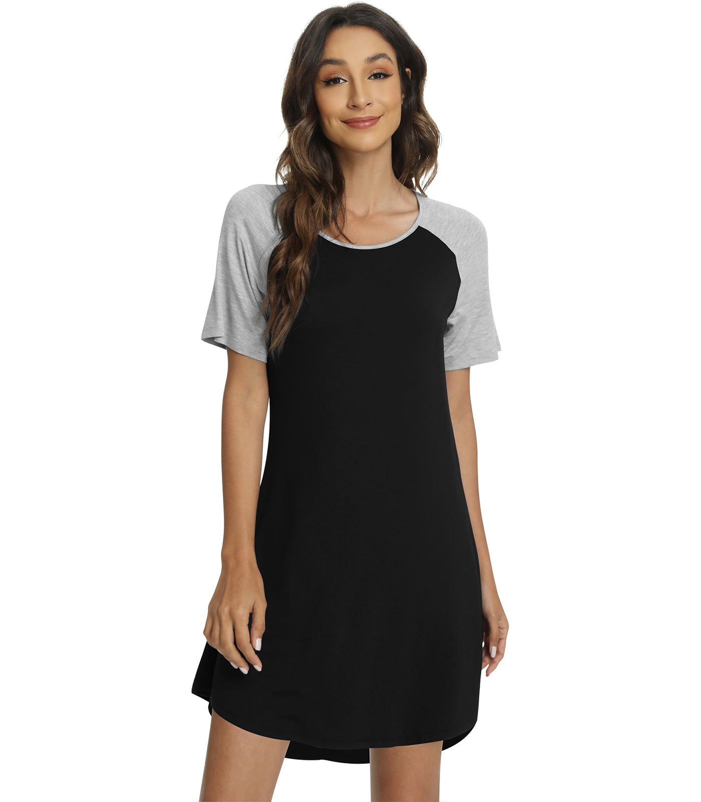 WiWi Women's Bamboo Short Sleeve Nightgowns