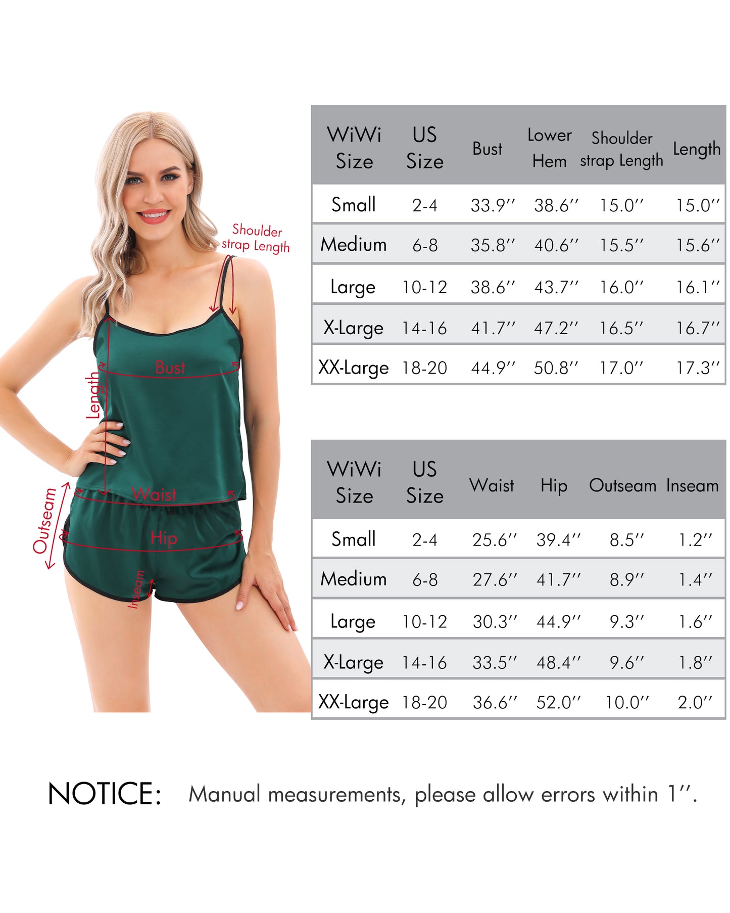 WiWi Womens Sexy Lingerie Pajamas Set