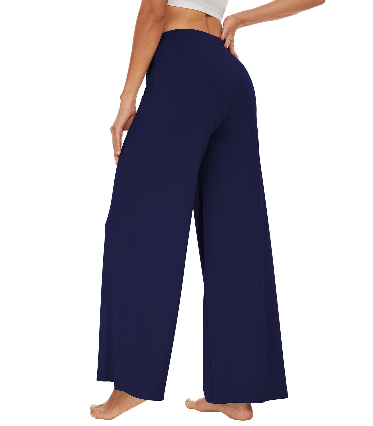 WiWi Women's Bamboo Wide Leg Pants