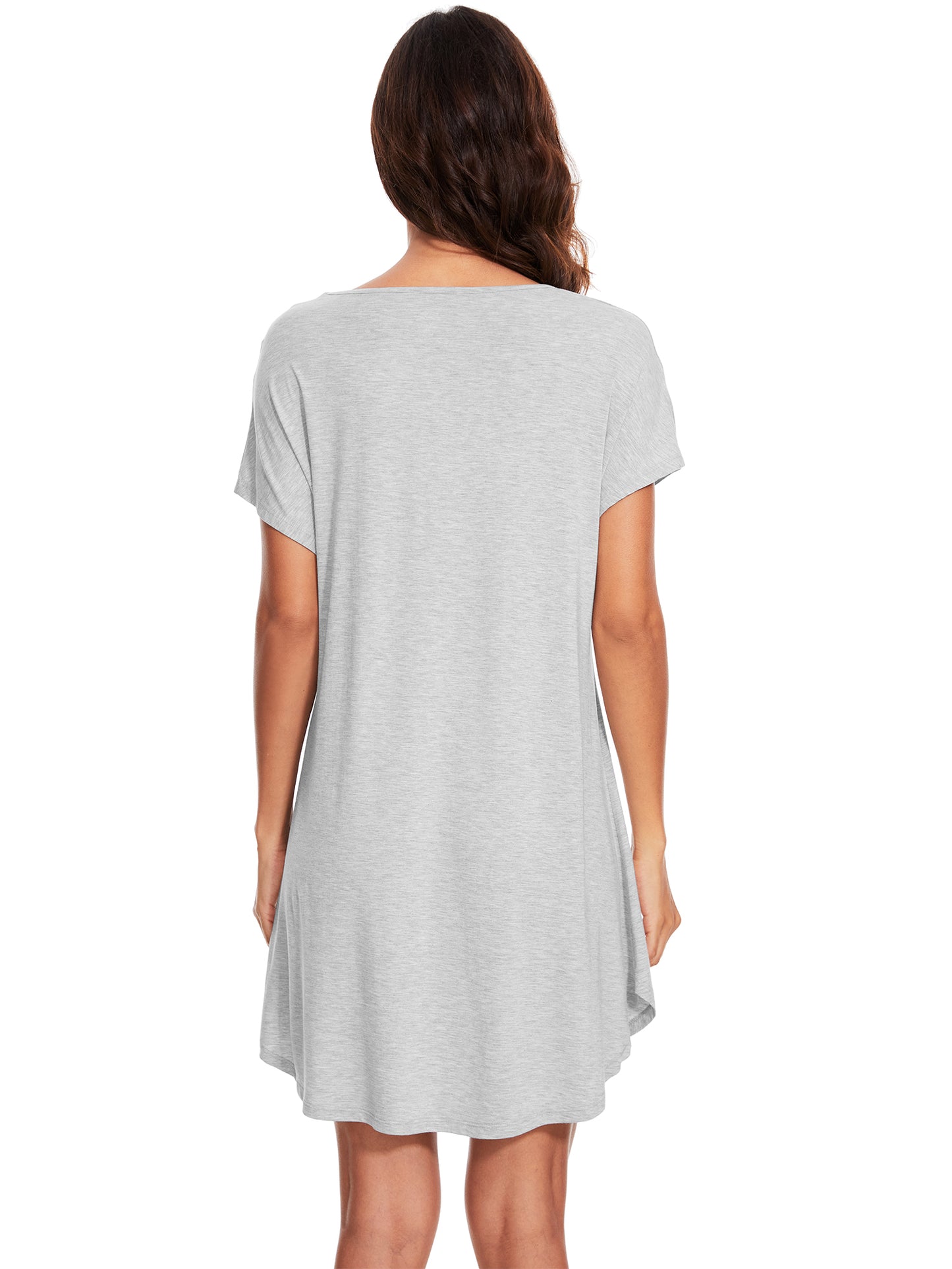 WiWi Women's Bamboo Short Sleeve Nightgown