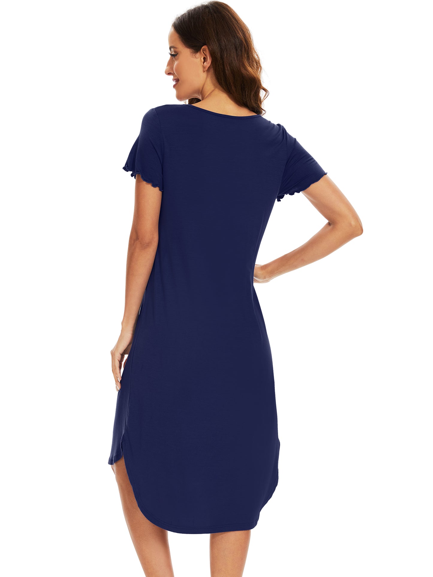 WiWi Bamboo Women Short Sleeve Nightgown