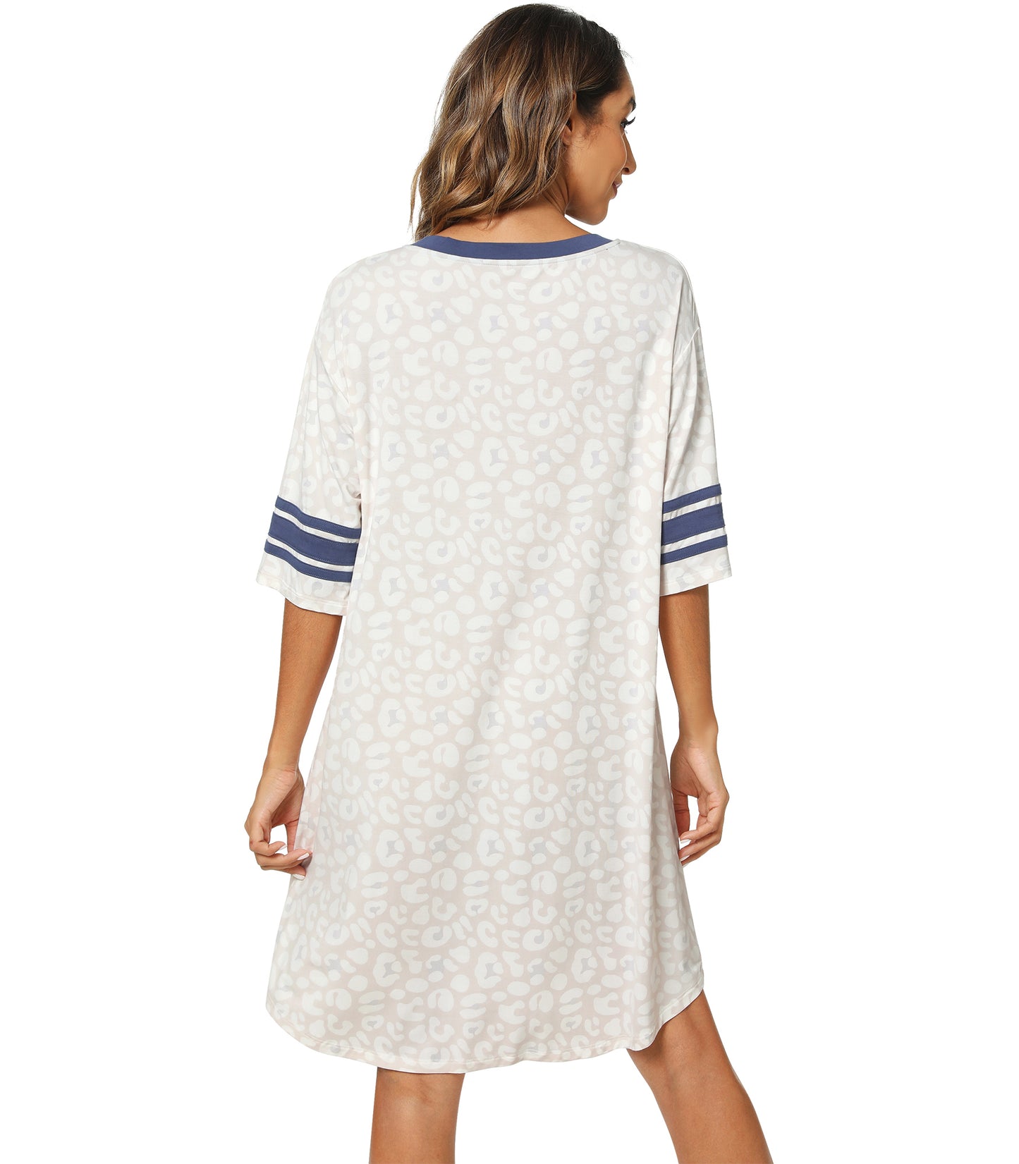 WiWi Bamboo Soft Nightgown Nightshirt
