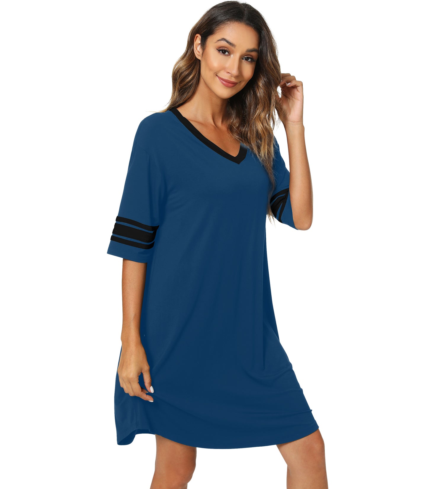 WiWi Bamboo Soft Nightgown Nightshirt