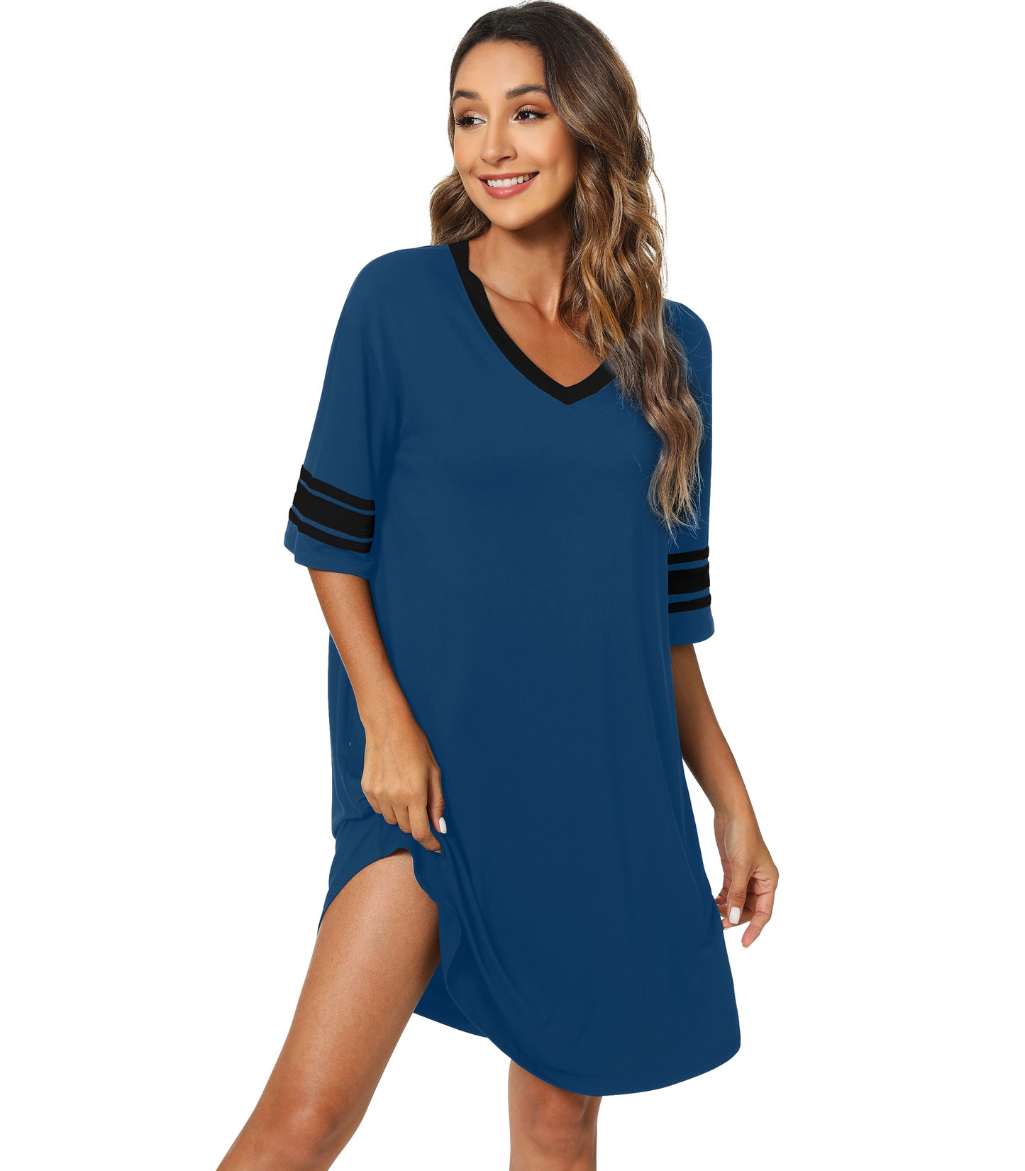 WiWi Bamboo Soft Nightgown Nightshirt