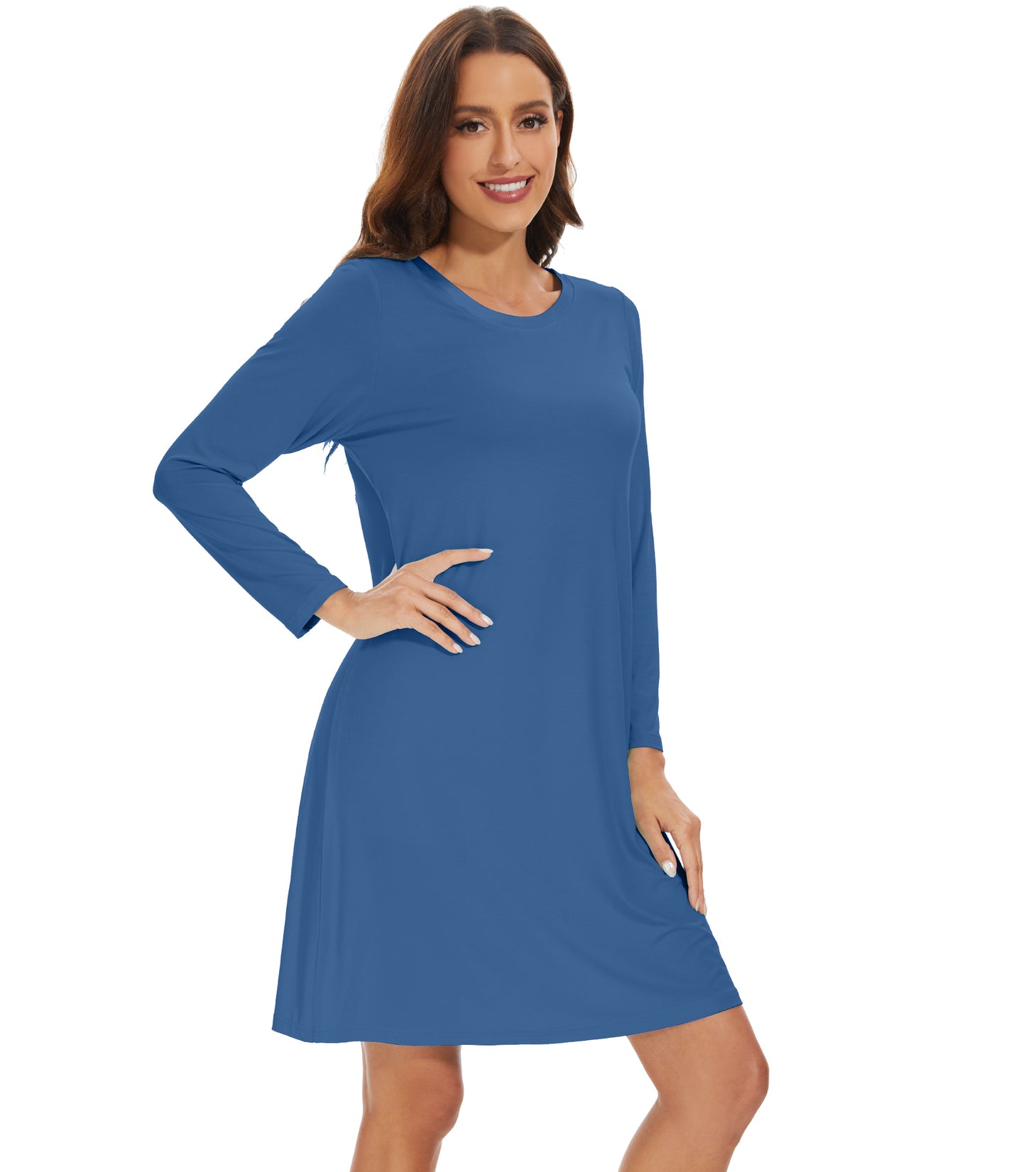 WiWi Bamboo Long Sleeve Nightgown