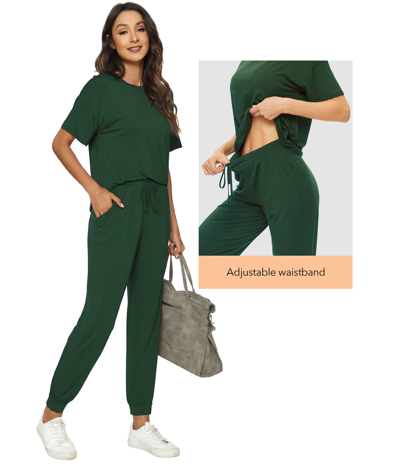 WiWi Womens Bamboo Two Piece Outfits Sets