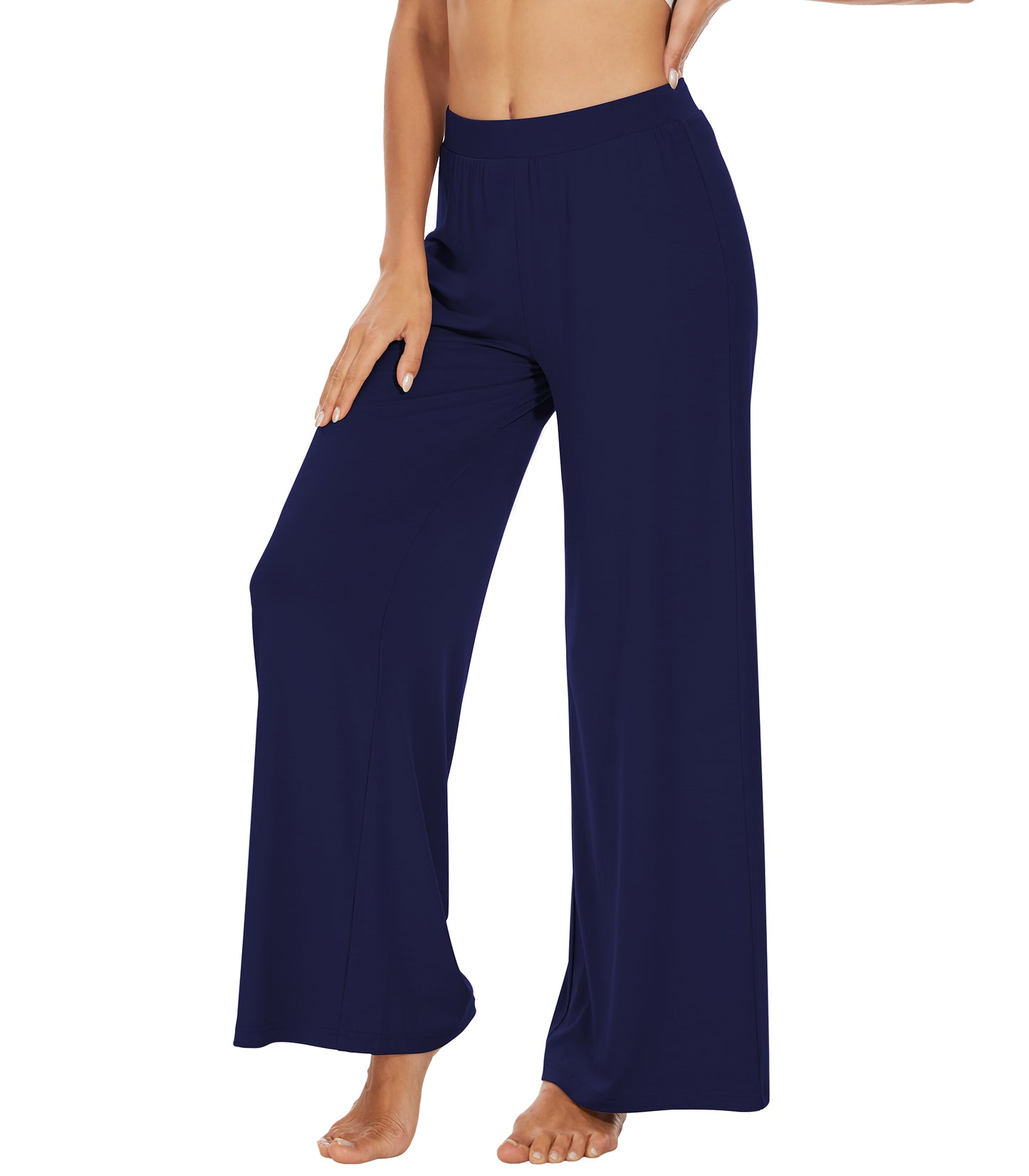 WiWi Women's Bamboo Wide Leg Pants