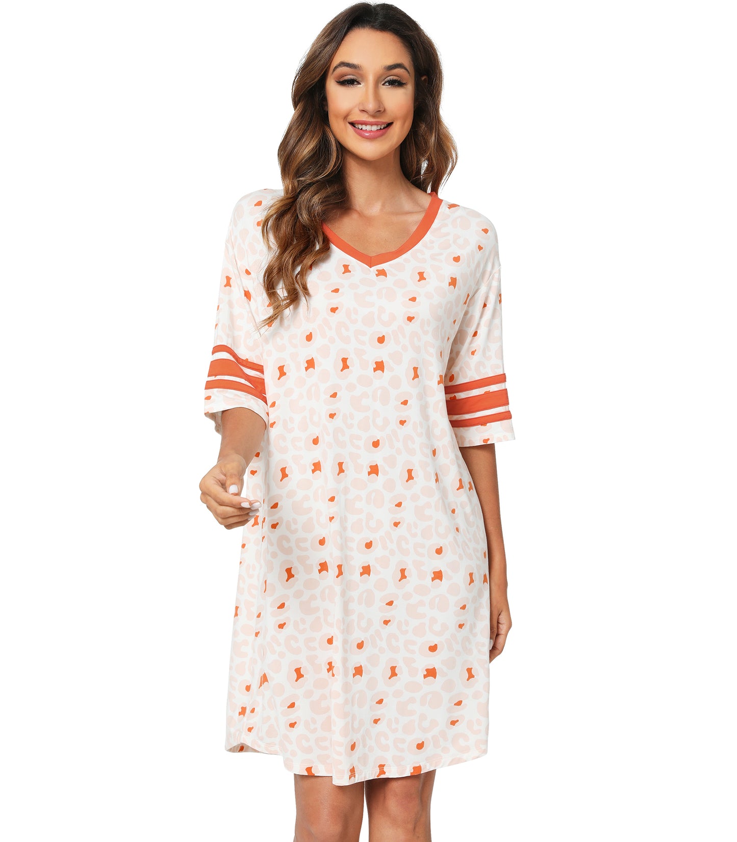 WiWi Bamboo Soft Nightgown Nightshirt