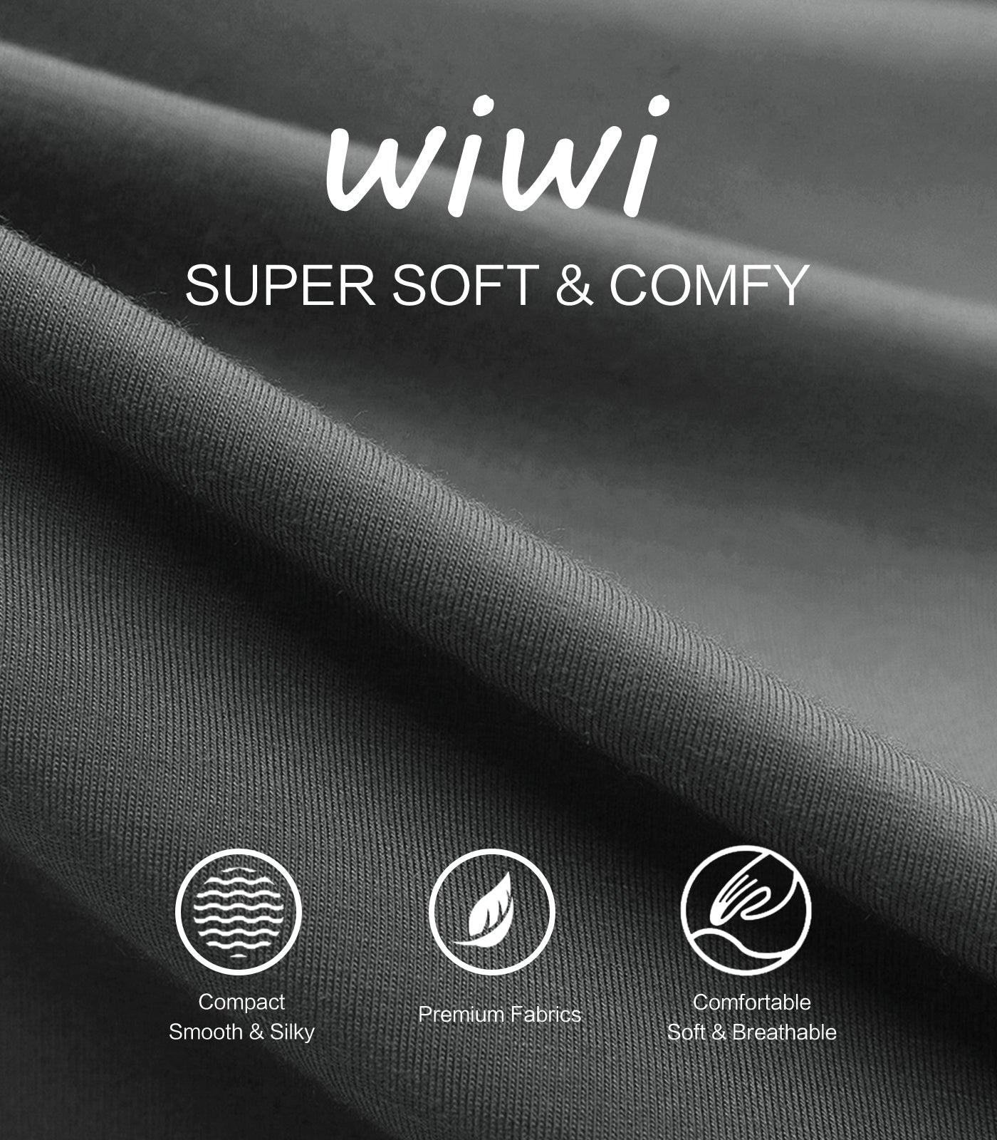 WiWi French Terry Men's Pajama Sets Sweatsuit Long Sleeve Top and Pants with Pockets