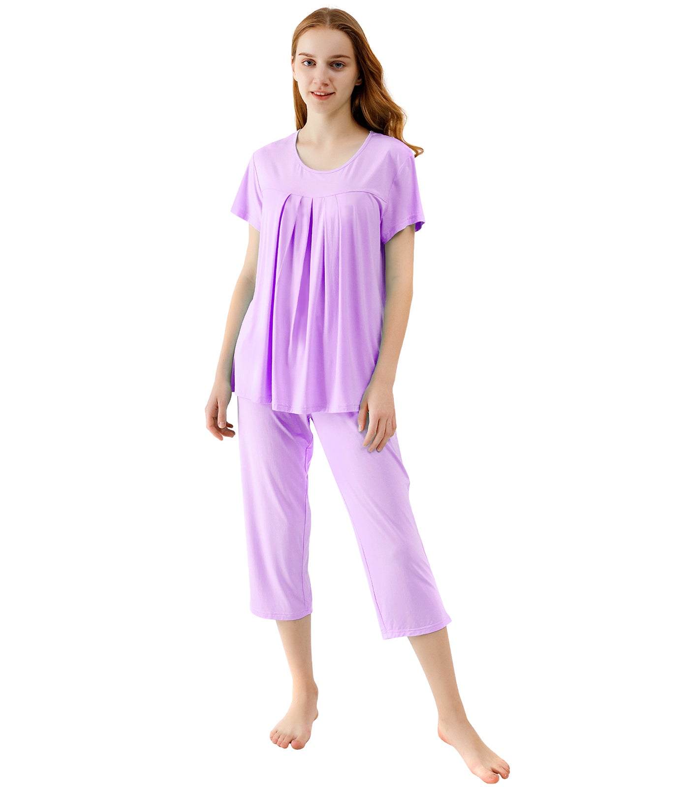 WiWi Bamboo Women's Pleated Loungewear