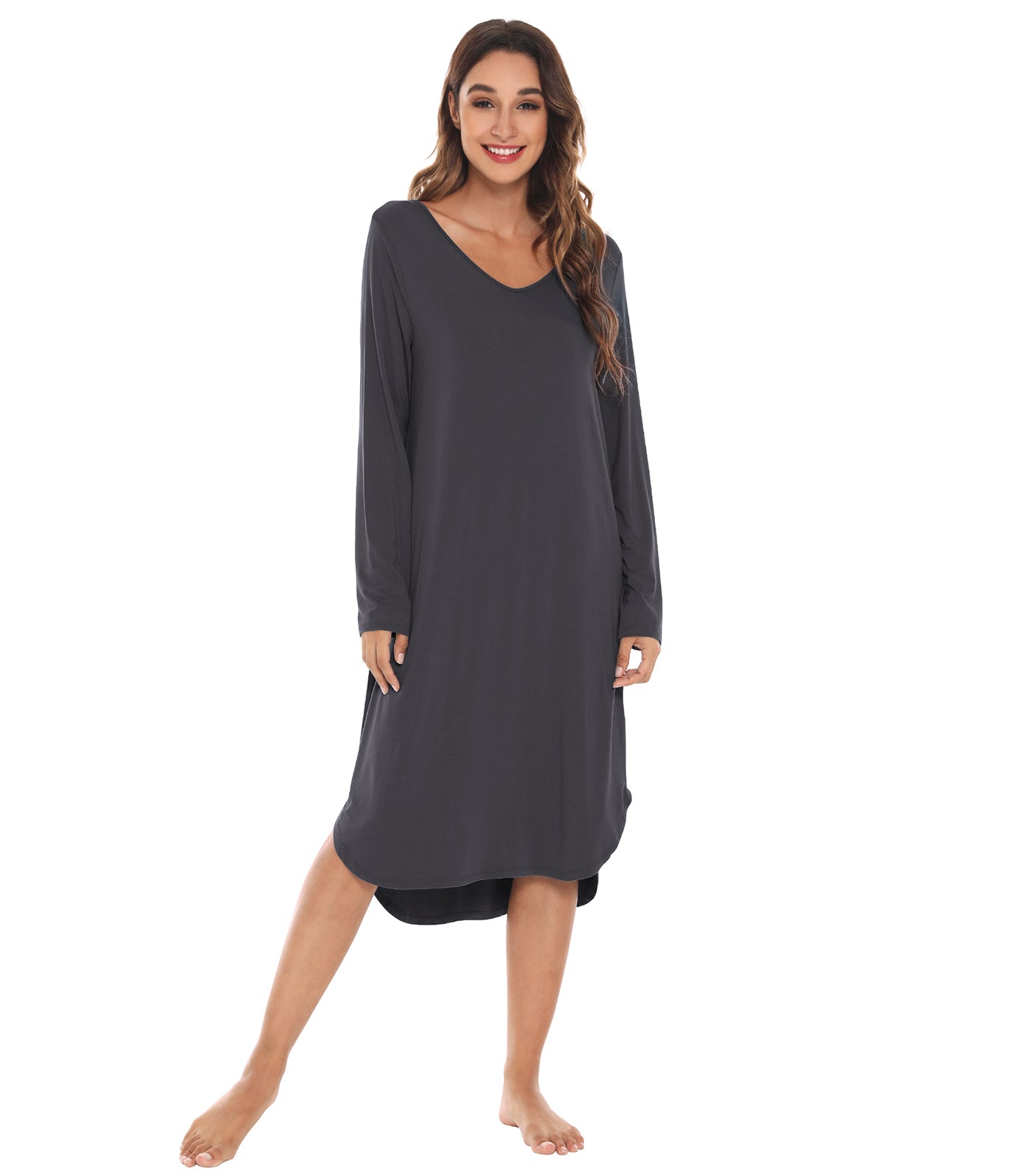 WiWi Loose Comfy Bamboo Nightgowns for Women
