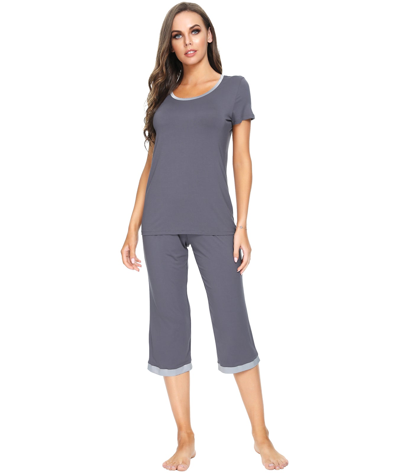 WiWi Bamboo Capri Pajamas for Women