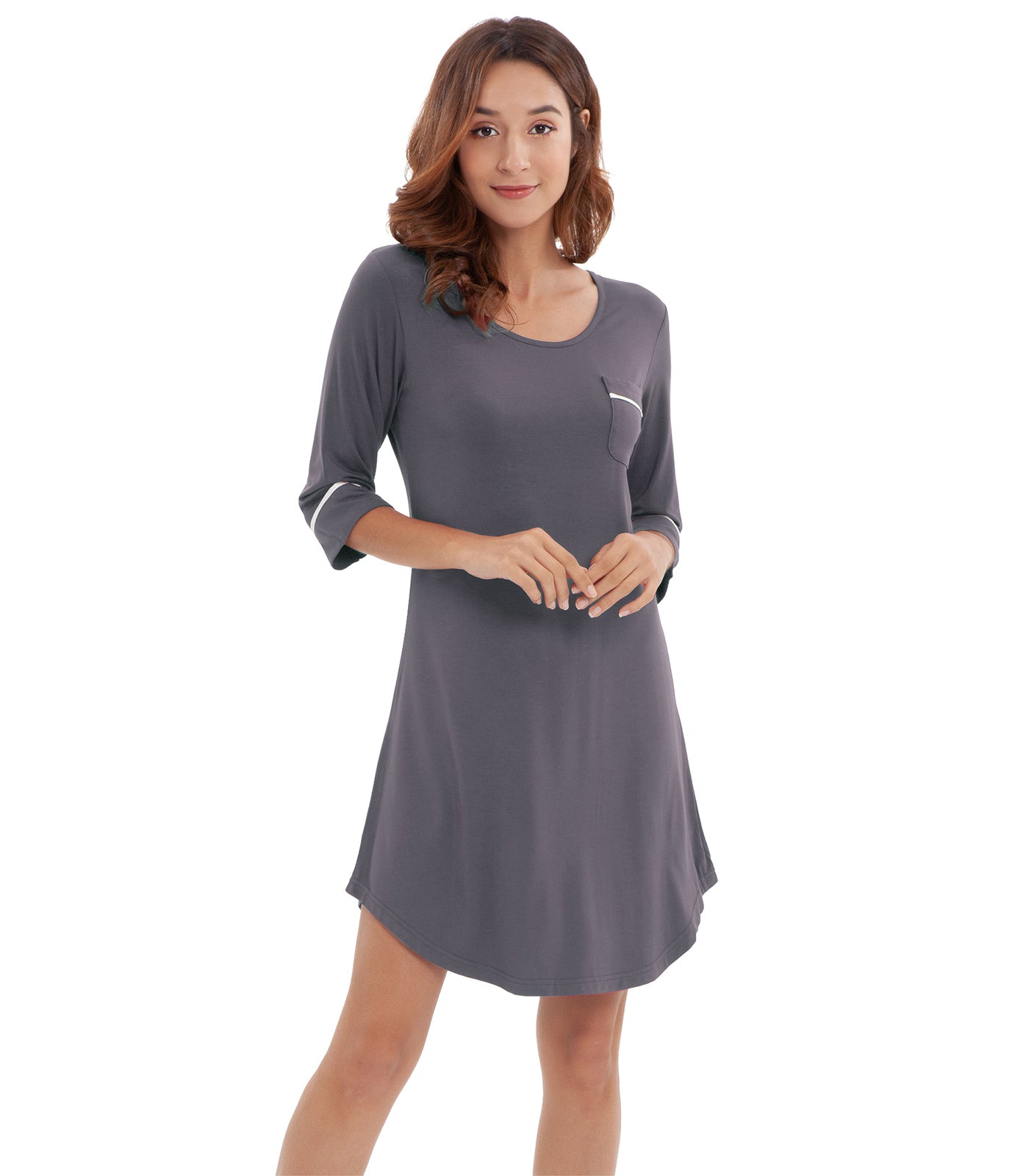 WiWi Women's Nightgowns Soft Bamboo Pajamas