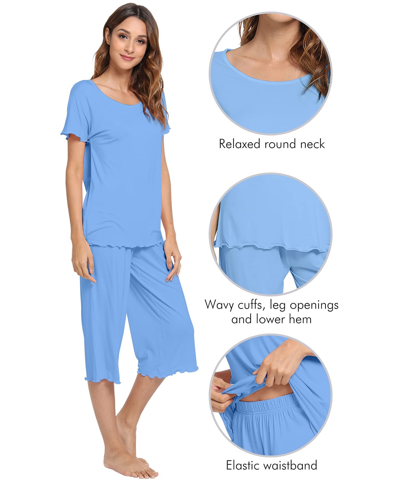 WiWi Bamboo Lightweight Pajamas for Women