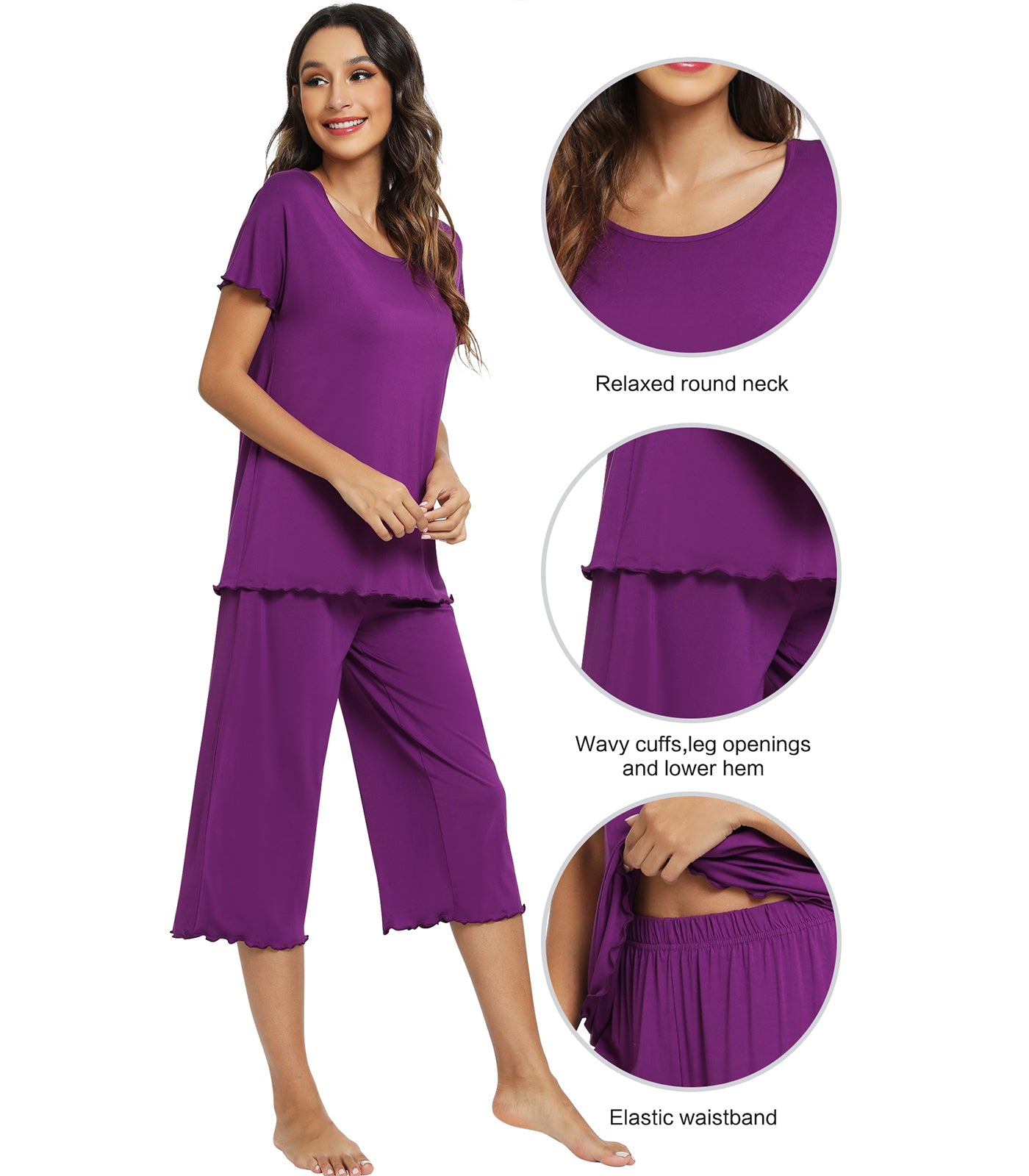 WiWi Bamboo Lightweight Pajamas for Women