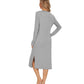 WiWi Bamboo Long Sleeve Nightgown