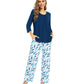 WiWi Women's Bamboo Pajamas Soft 3/4 Sleeve Pajama Sets 2 Pieces Pjs