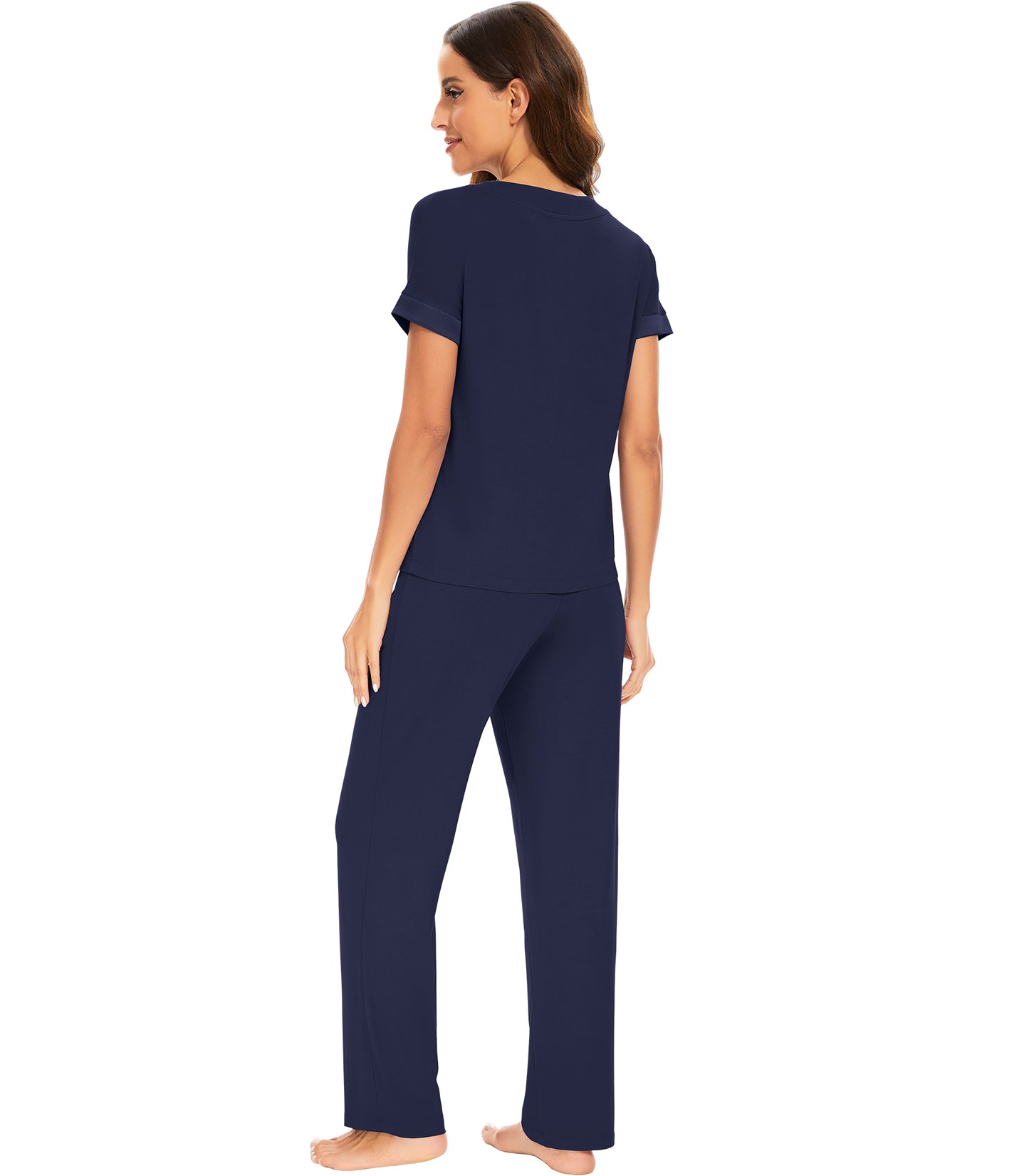 WiWi Soft Pajama Set for Women Short Sleeve
