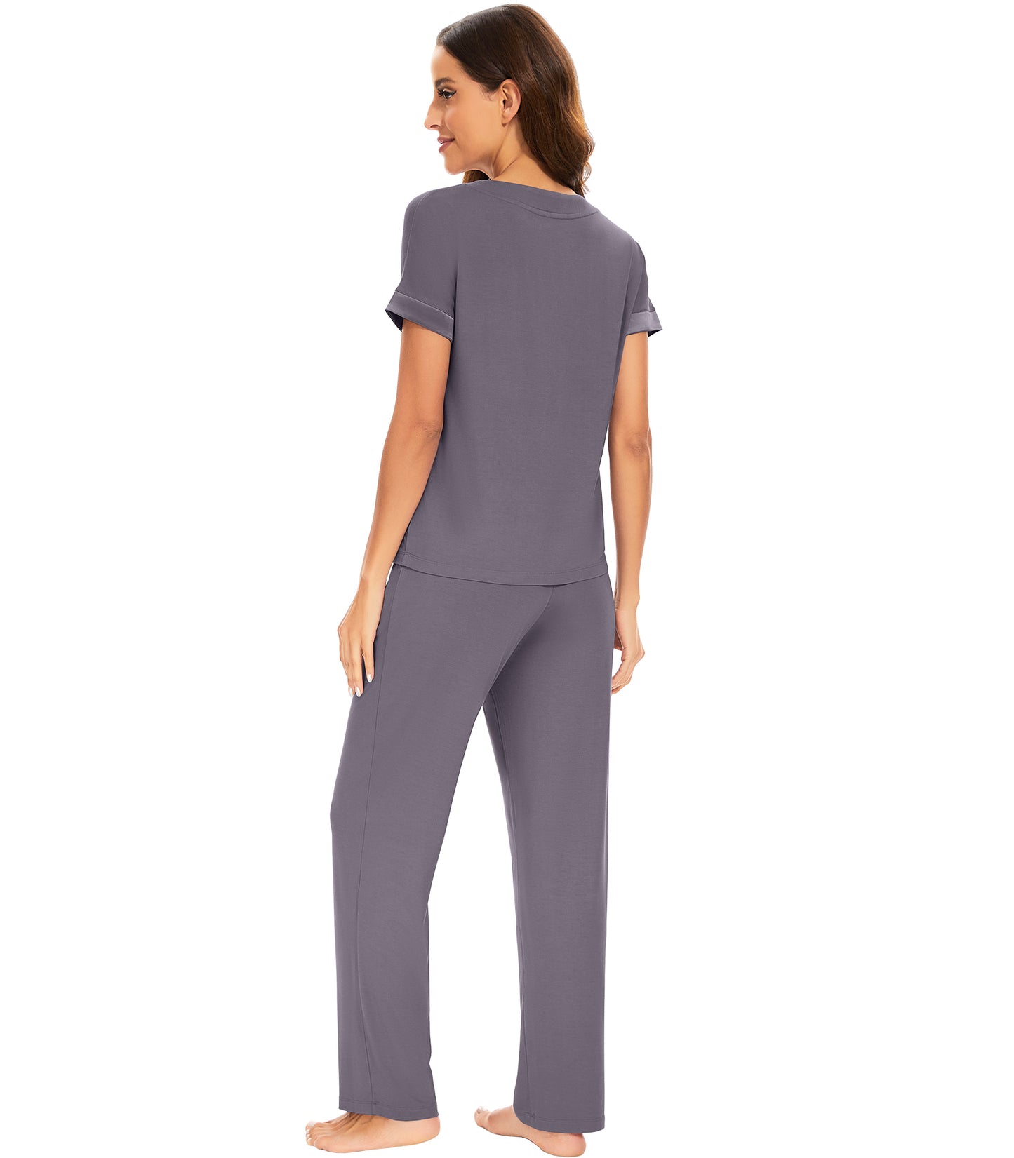 WiWi Soft Pajama Set for Women Short Sleeve