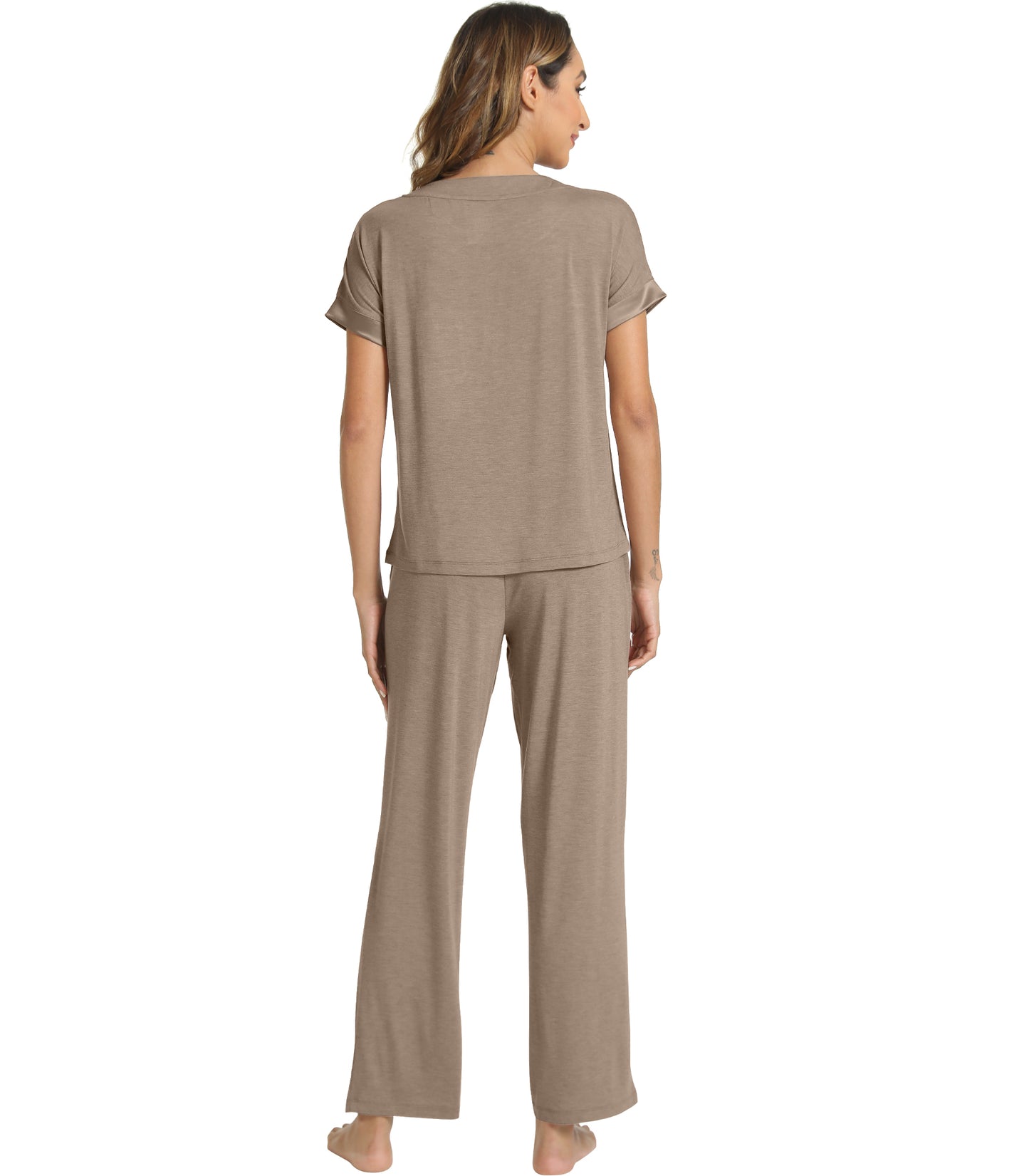 WiWi Soft Pajama Set for Women Short Sleeve