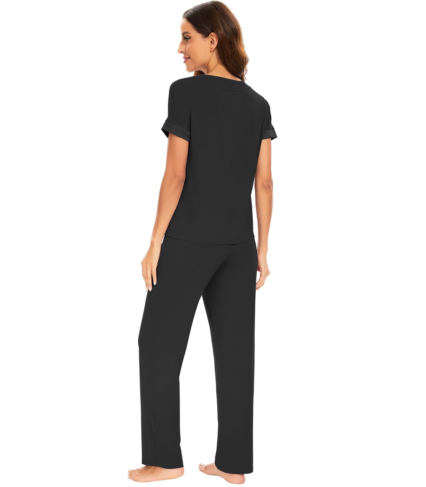 WiWi Soft Pajama Set for Women Short Sleeve