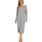 WiWi Bamboo Long Sleeve Nightgown