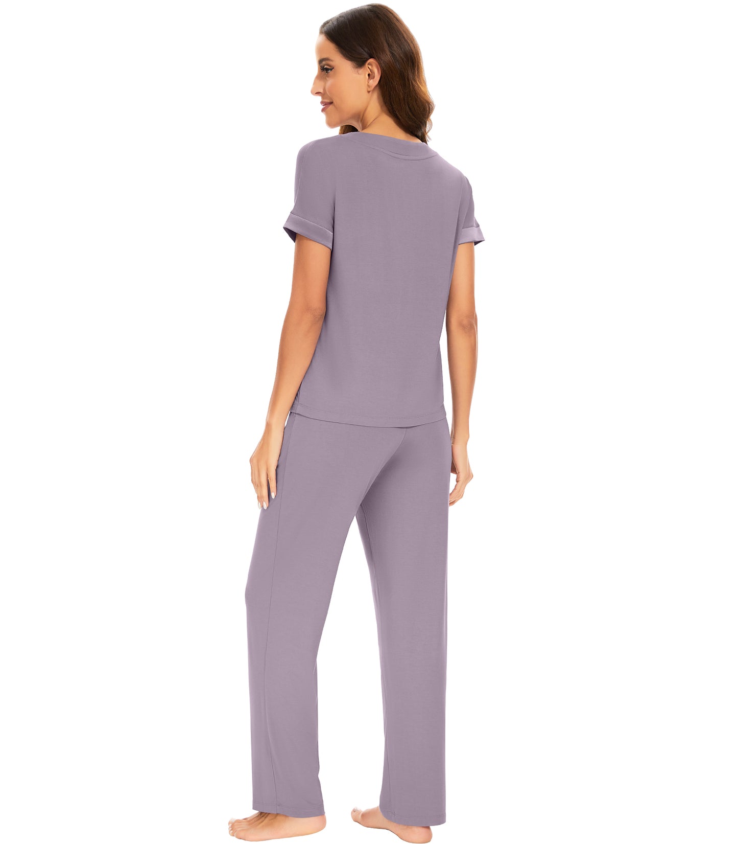 WiWi Soft Pajama Set for Women Short Sleeve