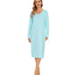 WiWi Bamboo Long Sleeve Nightgown