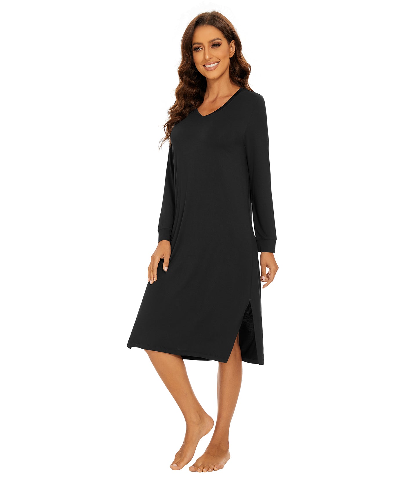 WiWi Bamboo Long Sleeve Nightgown