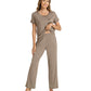 WiWi Soft Pajama Set for Women Short Sleeve