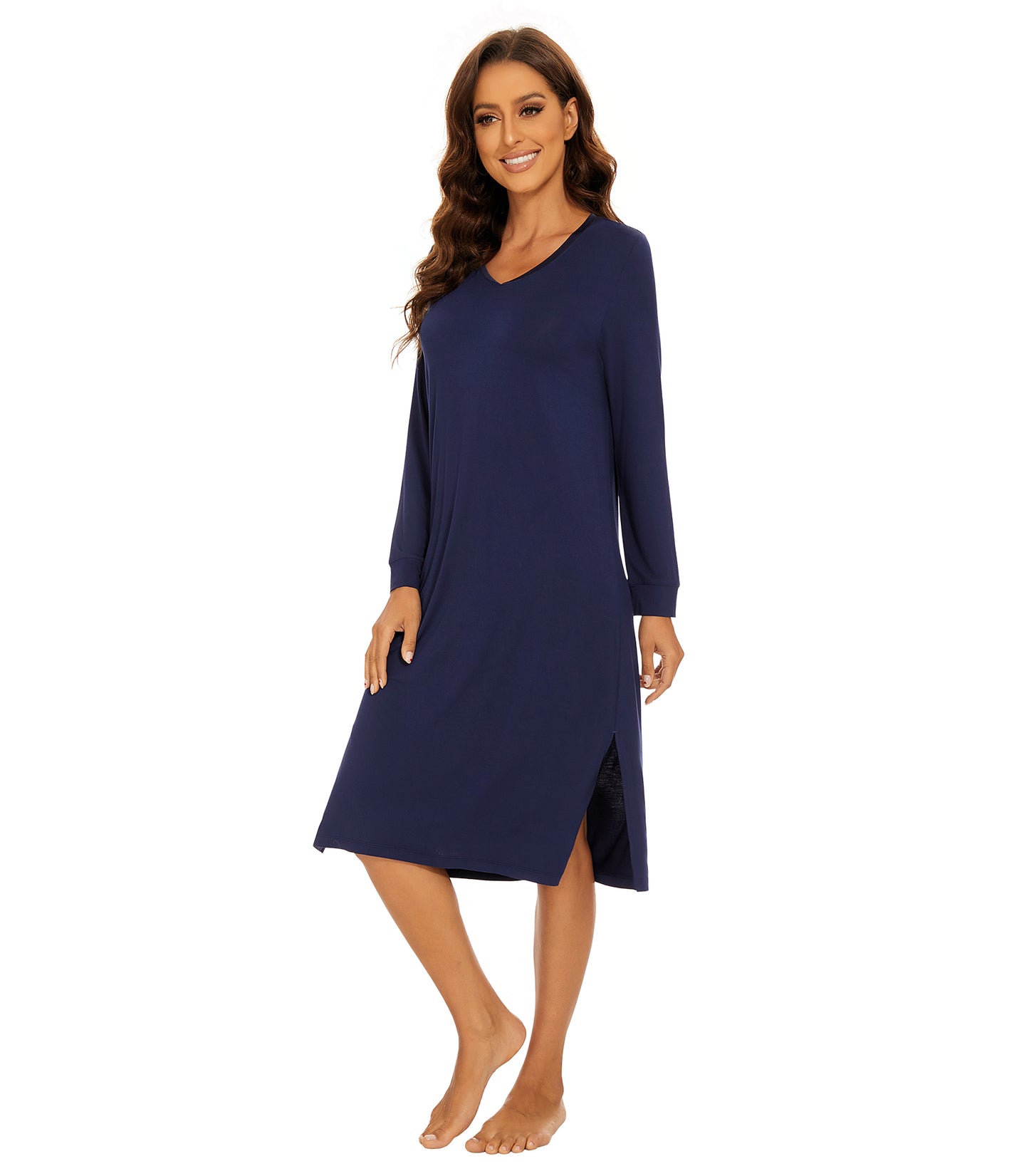 WiWi Bamboo Long Sleeve Nightgown