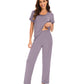 WiWi Soft Pajama Set for Women Short Sleeve