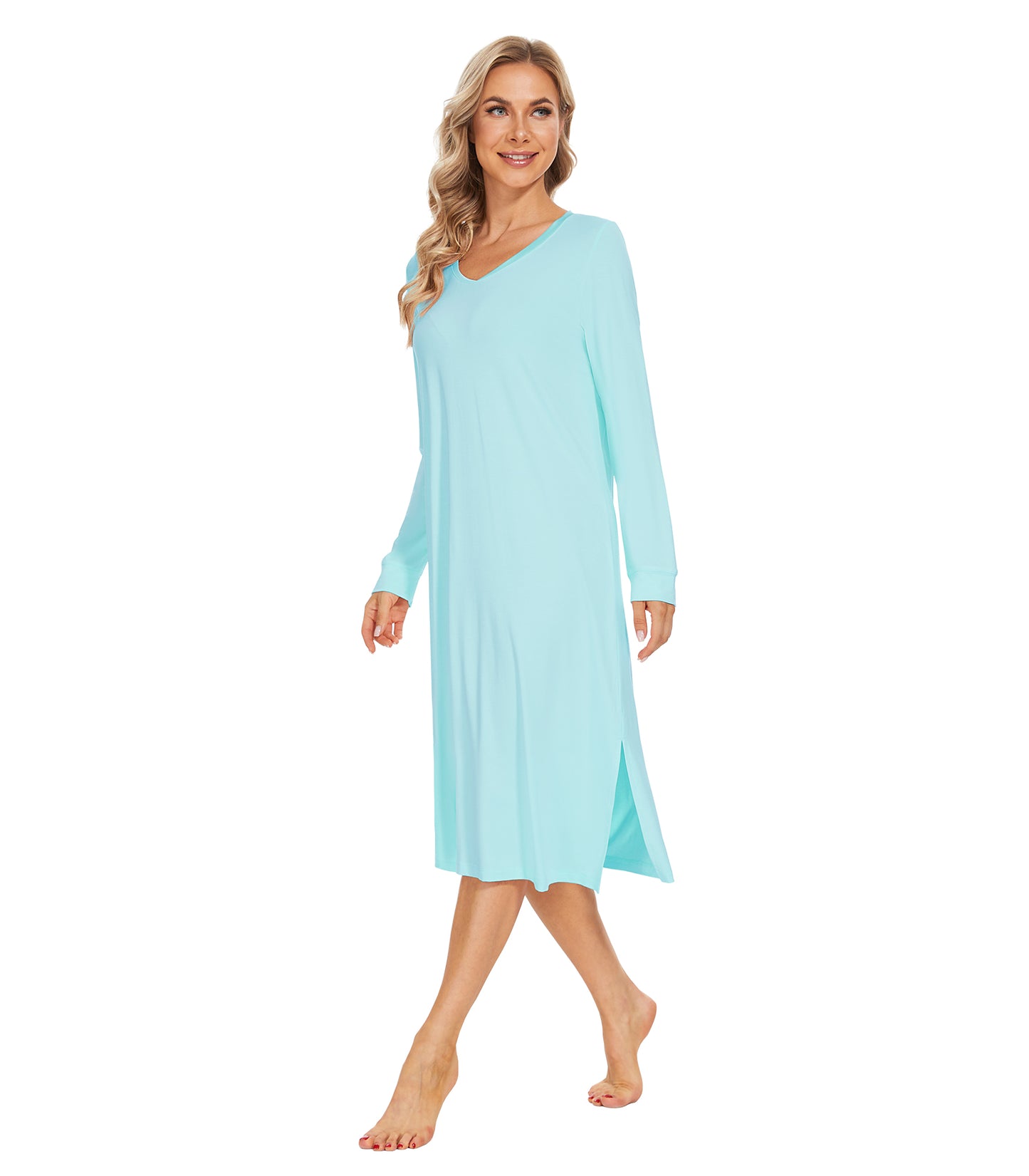 WiWi Bamboo Long Sleeve Nightgown