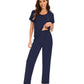 WiWi Soft Pajama Set for Women Short Sleeve