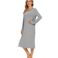 WiWi Bamboo Long Sleeve Nightgown