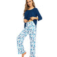 WiWi Women's Bamboo Pajamas Soft 3/4 Sleeve Pajama Sets 2 Pieces Pjs