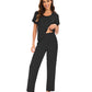 WiWi Soft Pajama Set for Women Short Sleeve